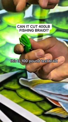 400Lb Fishing line braid… 👀 We put it to the test and the cut was instant 🎣 When the tool works, the reaction says it all. #fishinglife #anglerlife #fishinghacks #fishinggear #fishingtools | Line Cutterz, LLC.
