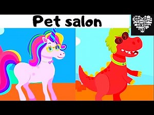 FUN ANIMALS CARE SALON Pet salon game PET MAKEOVER for kids KIDDOPIA