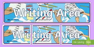 Writing Area Display Banner