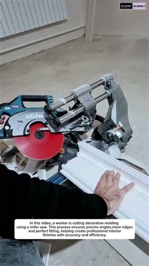 Satisfying Precision Cutting with Miter Saw | Clean Carpentry Work