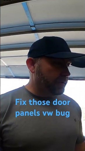 How to fix vw beetle door panels. Video attached #classicvwbugs #vwbeetle #diy #automobile
