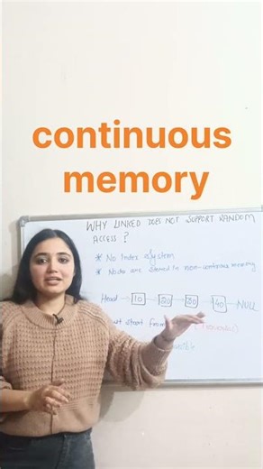 Why linked list does not support random access?? #coding #correctcoding #code