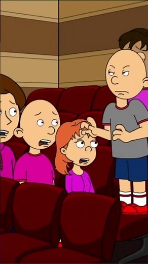 Classic Caillou has a funny temper tantrum at the movie theatre 😂😂😂