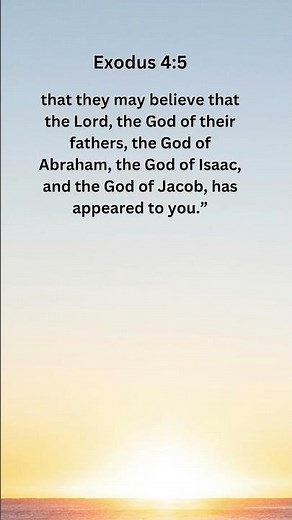Jesus Saves | Exodus 4:5 Daily Bible Verse