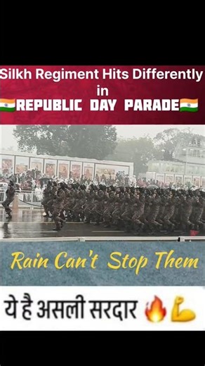 Feel The SOUND🔥Sikh Regiment Defeat Rain in Republic Day Parade #sindoor #indianarmy #battalion
