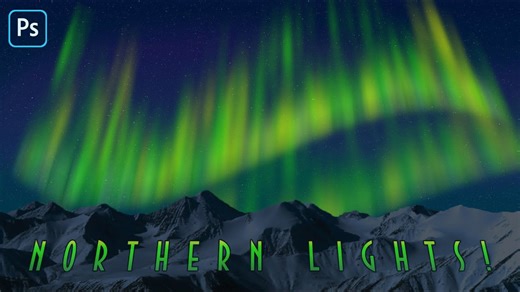 Photoshop: How to create spectacular northern lights