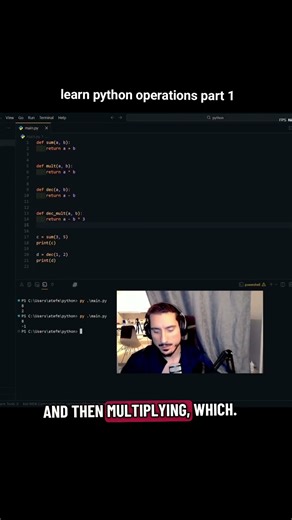learn python mathematical operations #learnpython #learnprogramming