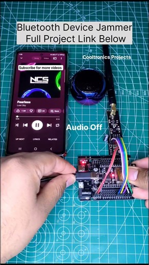I Made Bluetooth Device Jammer using 2 components only #esp32 #arduinoproject #diytech #jammer #diy