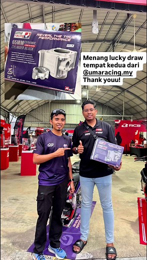 Mai saja2 eh tetiba bawa balik 65MM Ceramic Cynlinder Block. Thanks to @UMA Racing Malaysia @Festivaly15y16zr #festivaly15y16lc135 #umaracing #festivaly15y16 #fyp