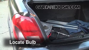 Rear Turn Signal Replacement on a 2004 Toyota Echo 1.5L 4 Cyl. (2 Door)