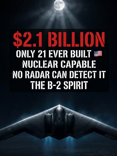 The Ghost Bomber That No Radar Can Detect — B-2 Spirit 🇺🇸🔥 For US military aviation fans 🇺🇸 $2.1 billion per aircraft..... Only 21 ever built..... Nuclear capable..... And NO radar on earth can detect it..... This is the B-2 Spirit — America's Ghost Bomber 🔥 Could any country ever build something like this? 🔵 YES — China is close 🔴 NO — impossible to match 👇 Drop your answer below #B2Spirit #GhostBomber #USAF #StealthBomber #NuclearBomber