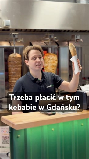 Trzeba płacić w tym kebabie w Gdańsku?