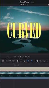 How to Create Curved Text in DaVinci Resolve 🎨