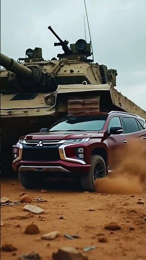 Military Tank Crushes SUV | Realistic Vehicle Destruction Scene #crashsimulation #carcrashes