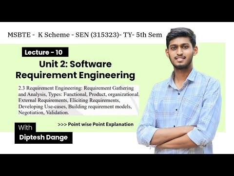 U2| 2.3 Requirement Engineering: Requirement Gathering &Analysis, Types |MSBTE | K Scheme | Part 1