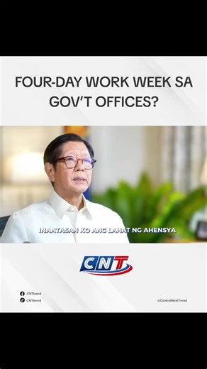 🚨 FOUR-DAY WORK WEEK SA GOV’T OFFICES?