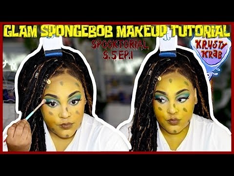 GLAM SPONGEBOB MAKEUP TUTORIAL!| SPOOKTORIAL S.5EP.1