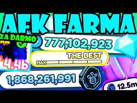 JAK ZAROBIAĆ PIENIĄDZE/GEMY/EXP/OTWIERAĆ JAJKA BĘDĄC AFK W PET SIMULATOR X! ROBLOX