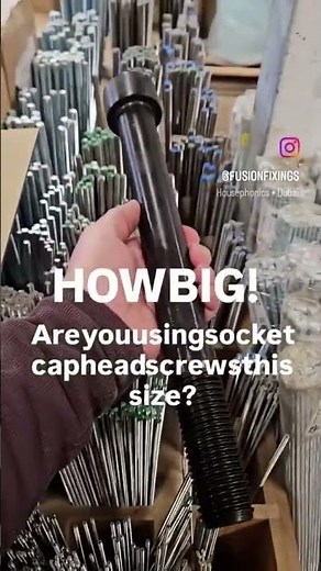 Large socket cap head screws - Are you using cap head screws this size?