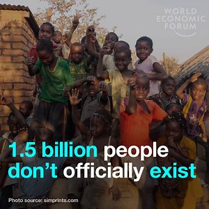 No birth certificate, no id. Read more: http://wef.ch/2ofWkM2 | World Economic Forum