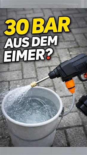 Akku Hochdruckreiniger Test | 30 Bar aus dem Eimer? 💦