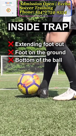 ⚽ First Touch Mistakes & How to Fix Them Your first touch decides your next move. Don’t let these mistakes slow you down A good first touch = more time, more space, more confidence 💪 Train smart. Play faster. ⚽ Master the first touch, master the game. 👉 Register Now! 👉 Admissions are now open! 📍 Train with us today at Eccha Soccer Training 🌐 Visit: www.ecchasoccertraining.com 📞 Call: (347) 754-9354 📧 Email: ecchasoccertraining@gmail.com 📲 Follow Eccha Soccer Training for more tutorials, 