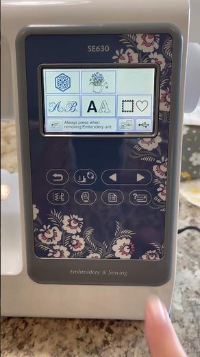 Brother SE630 Changing from mm to inches for embroidery