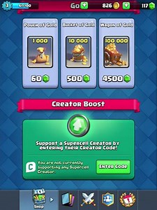 Use a Creator Code in Clash Royale!