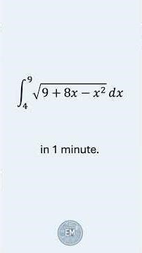 Can you solve this integral in 1 minute? #maths #calculus #integration