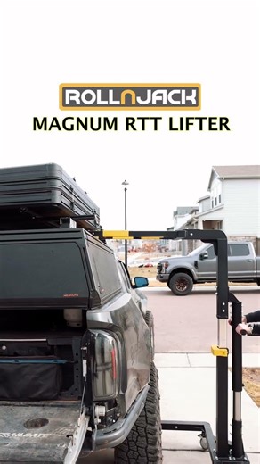 Single person rooftop tent removal, storage and installation device😎#overlanding