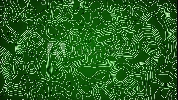 Stylized topographic map outline height in lines and contours. The concept of a conditional geographical scheme and the trajectory of the terrain. Ultra wide size. 3D rendering. 4k animation.