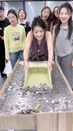 Fun With Craz on Instagram: "Funny Office Shovel Coin Challenge Funny Office Games Office Funny"