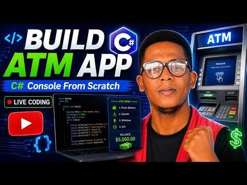 Build an ATM Console App from Scratch with C# Live Coding Tutoria