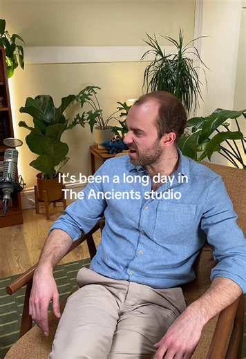 Maybe we shouldn’t have booked a recording day as soon as Tristan got back from the Australia tour 🤦‍♀️ #historyhitpodcast #ancienthistory #theancients #historypodcast #history