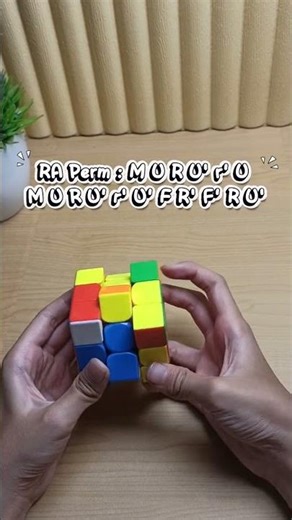 RA Perm Algorithm #rubikscube #cubing #rubik #cuber
