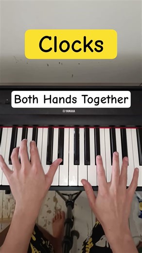 Clocks PIANO TUTORIAL very easy Coldplay song to learn