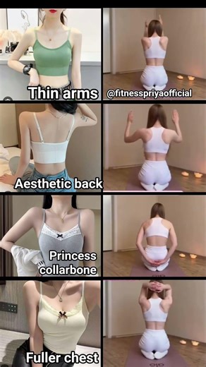 Glow Up in 7 Days? 🔥 Thin Arms + Aesthetic Back + Princess Collarbone + Fuller Chest ✨