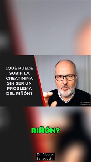 ¡Creatinina alta! ¿No son los riñones? Descubre las causas ¿Creatinina alta y riñones bien? ¡Sí, es posible! No siempre indica enfermedad renal. Deshidratación, ejercicio intenso, carne, ¡ojo! Te contamos más. #creatinina #riñones #salud #deshidratación #ejercicio #medicamentos | Dr. Alberto Sanagustín