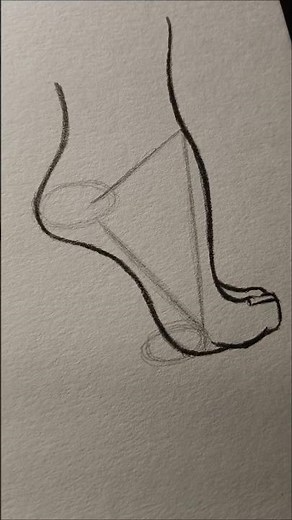 How to Draw a Foot: Easy Step-by-Step Tutorial‪@M.artManoj‬ #howtodraw #shorts #foot #tutorial