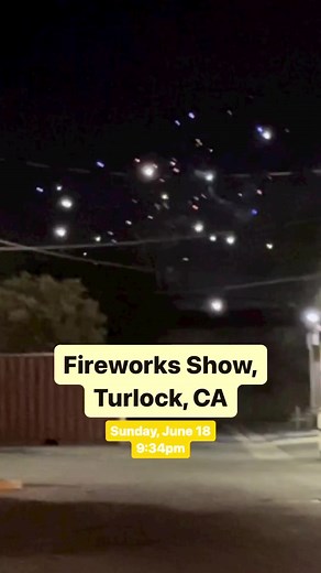 Fireworks show seen at about 9:30pm. There isn’t an official City of Turlock fireworks show this year (and hasn’t for several years now:/) but we see the illegal fireworks shows going off more and more.The legal fireworks stands are just now being setup around the city. Fines for illegal fireworks can now be up to $2,000 per offense. Turlock Police will have extra patrols specifically for cracking down on illegal fireworks this year. #fireworks #4thofjuly #july4th #IndependenceDay #USA #America 