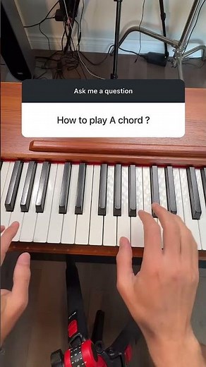 A Major Chord on Piano