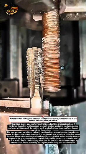 INSANE Thread Cutting Machine Turns Steel Into Screws in Seconds! #machining #metal #usa