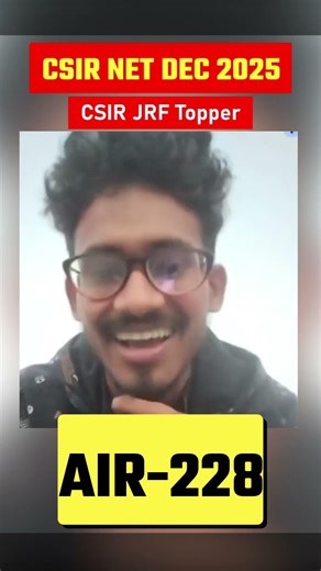 CSIR JRF Topper Pradip Maji I AIR 228 I CSIR NET DEC 2025 Result I Strategy I IFAS Testimonial