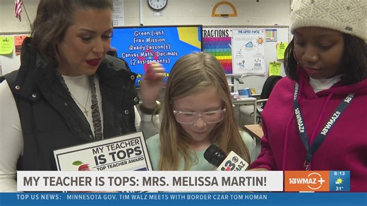 Honoring Ms. Martin: 'My Teacher is Tops' award celebrates dedicated Quail Run educator
