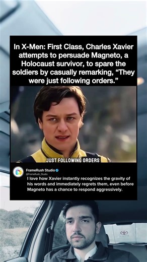 In X-Men: First Class, Charles Xavier attempts to persuade Magneto, a Holocaust survivor