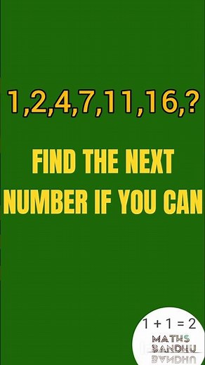 Find the next number in this sequence👆