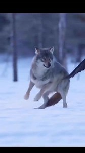 Wild Moments: Wolf and Raven in a Winter Forest Encounter