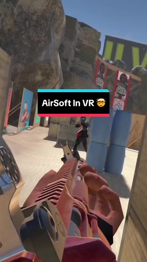AirSoft In VR 🤯 with @ItsNotHalo #virtualreality #vr #quest3 #contractorsvr #airsoft