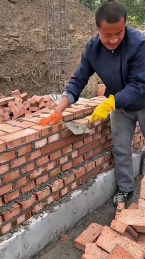You must understand how to install exposed bricks to create a tightly packed stack #construction