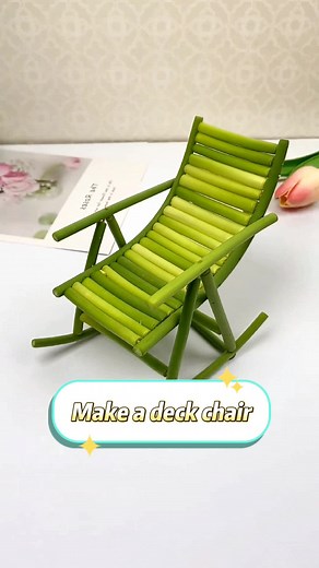 Make a chair 🤔#diy #chair #funnytoys #handmade #fyp #toy